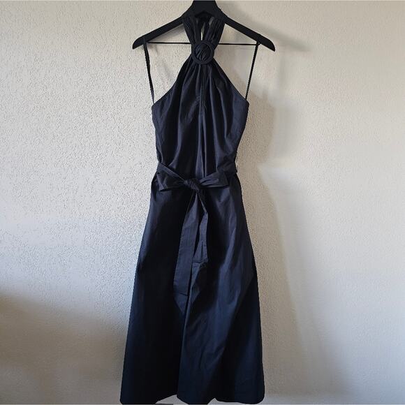 STAUD Kai Halter Dress in Black - Picture 7 of 14